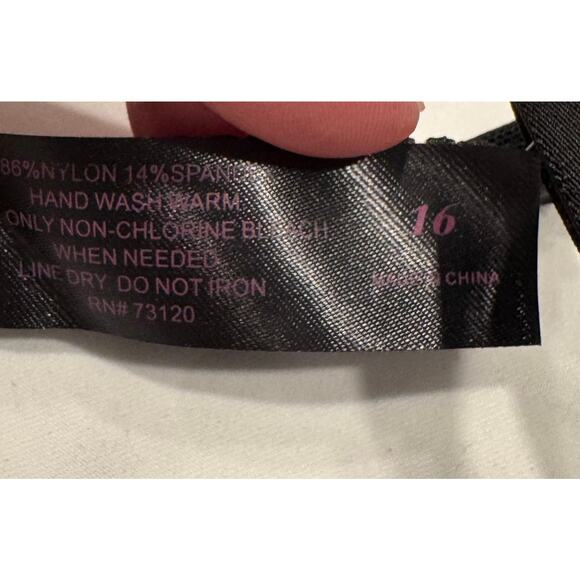 NEW Fredericks of Hollywood Lux Satin Lace Open Cup Bra 16 Orange Black NWT - Picture 11 of 12